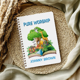 かわいい動物の「純粋な礼拝」ノート ノートブック