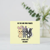 かわいい動物はがき ポストカード (スタンド正面)