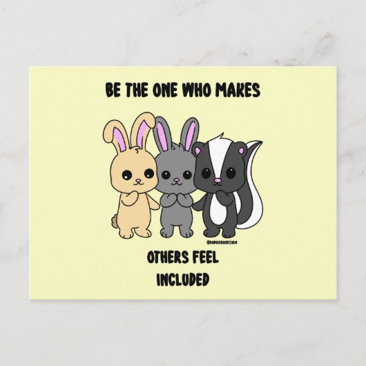 かわいい動物はがき ポストカード (正面)