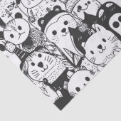 かわいい動物らくがきパターン (1) 薄葉紙 (詳細)