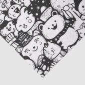 かわいい動物らくがきパターン (2) 薄葉紙 (詳細)