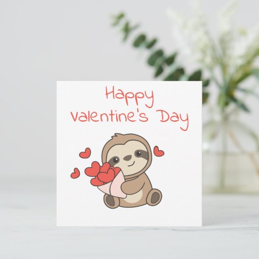 かわいい動物を動物と一緒にハートお気に入りのする シーズンカード (スタンド正面)