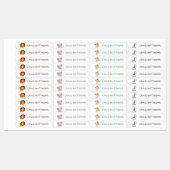 かわいい動物カスタムの名パーソナライズされた前服 ラベル (シート)