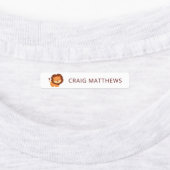 かわいい動物カスタムの名パーソナライズされた前服 ラベル (貼付)