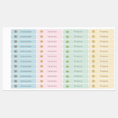 かわいい動物カスタムの学生名 ラベル (シート)