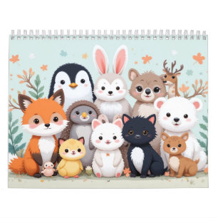 かわいい動物カレンダー2026 – かわいいかわいいスタイル カレンダー