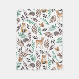 かわいい動物キッズルームデコル フリースブランケット