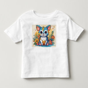 かわいい動物グラフィックデザイナーTシャツ トドラーTシャツ