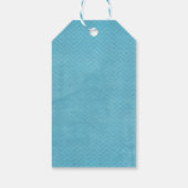 かわいい動物コラージュフォークアートデザインありがとう ギフトタグ (裏面)