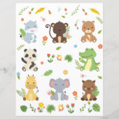 かわいい動物コレクション4スクラップブック作り紙 (正面)