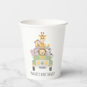 かわいい動物サファリ赤ちゃんシャワー 紙コップ (正面)