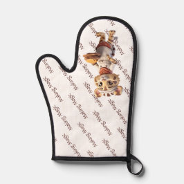 かわいい動物シェフタイガーメイキング魔法 鍋つかみ