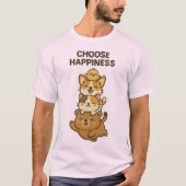 かわいい動物スタックイラスト Tシャツ (正面)