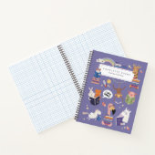 かわいい動物スパイラルノート新学期 ノートブック (内部)