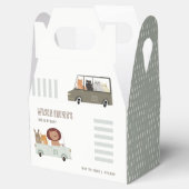 かわいい動物ズインザカーシティロード子供の誕生日 フェイバーボックス (オープン)