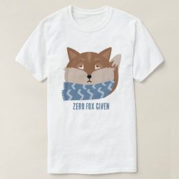 かわいい動物ゼロ与えキツネTシャツ Tシャツ