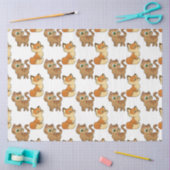かわいい動物デザインティッシュペーパー 薄葉紙 (クラフト)