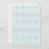 かわいい動物トーテムワイルドワンベビーシャワー 招待状 (裏面)