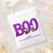 かわいい動物ハロウィンブー フェイバーバッグ (クリップ留めされた状態)