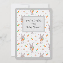 かわいい動物バニーかわいい一般的な赤ちゃんシャワー