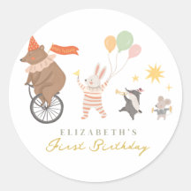 かわいい動物バンドファースト誕生日