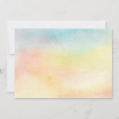 かわいい動物バーチャルベビーシャワー招待状 招待状 (裏面)