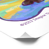 かわいい動物パレードのラクダ・アート ポスター (コーナー)