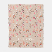 かわいい動物パンケーキ工場ブラウン名前をカスタムする