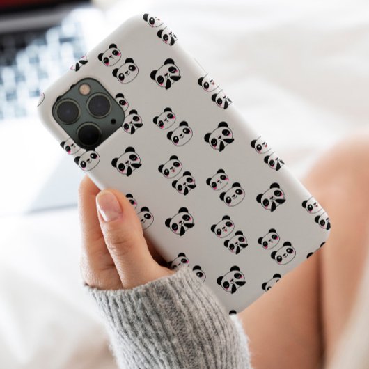 かわいい動物パンダのクマのパターンガーリートレンディー Case-Mate iPhoneケース