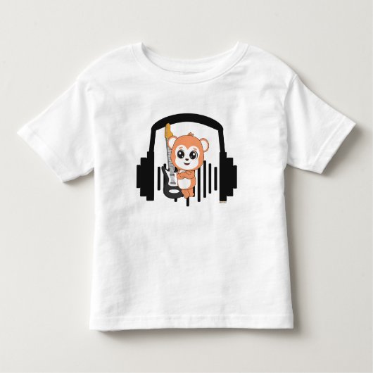かわいい動物フレンズ:子どものプレゼントにぴったり トドラーTシャツ (正面)