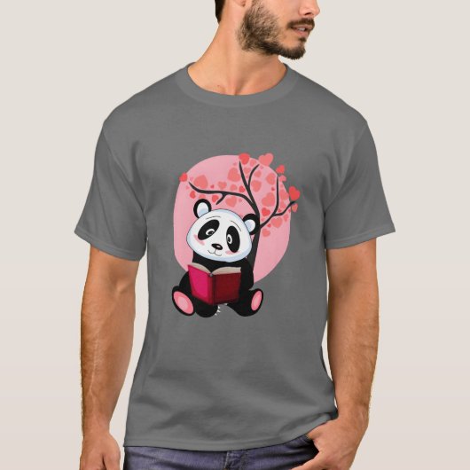 かわいい動物フレンドリーパンダの友達 Tシャツ (正面)