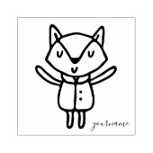 かわいい動物ベビーキツネ ラバースタンプ (インプリント)