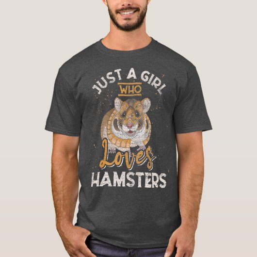 かわいい動物ペット母の女性ガールズキッズハムスター Tシャツ (正面)