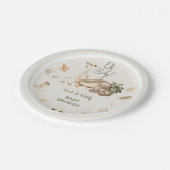 かわいい動物ボホ子供部屋植物赤ちゃんシャワー ペーパープレート (アングル)