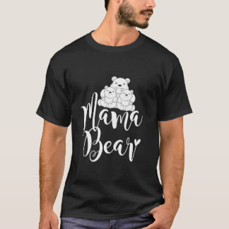 かわいい動物ママクマかわいい子クマ家族ママB Tシャツ