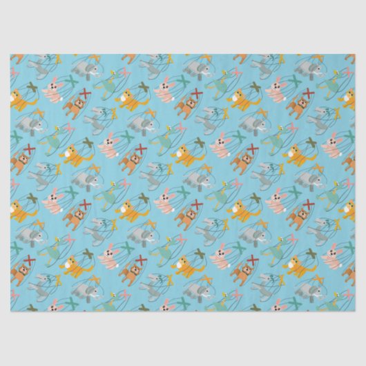 かわいい動物マリオネット人形の人形パプテパタン 薄葉紙 (正面)