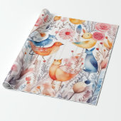 かわいい動物ラッピング紙 ラッピングペーパー (アンロールド)