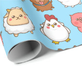 かわいい動物ラッピング紙 ラッピングペーパー (ロールコーナー)