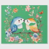 かわいい動物ラッピング紙 ラッピングペーパー (フラット)