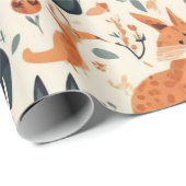 かわいい動物ラッピング紙 ラッピングペーパー (ロールコーナー)