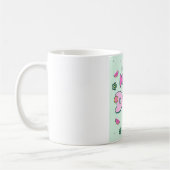 かわいい動物前向きと肯定かわいいマグカップ コーヒーマグカップ (左)