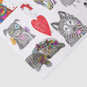 かわいい動物品揃えティッシュペーパー 薄葉紙 (詳細)