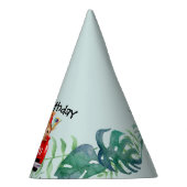 かわいい動物園ジャングルファームトラックトラクターボーイ誕生日ペ パーティーハット (右)