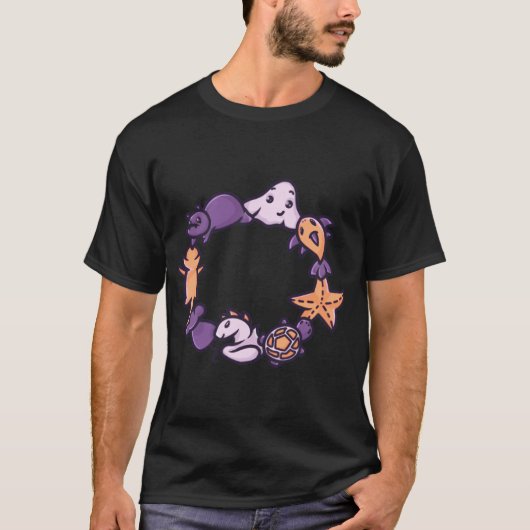 かわいい動物大集合 Tシャツ (正面)