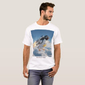 かわいい動物好きのTシャツ|変わった飛ぶペンギンのギフト Tシャツ (正面フル)