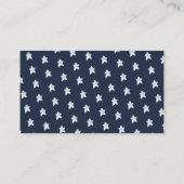 かわいい動物宇宙赤ちゃんシャワーおむつラッフル エンクロージャーカード (裏面)