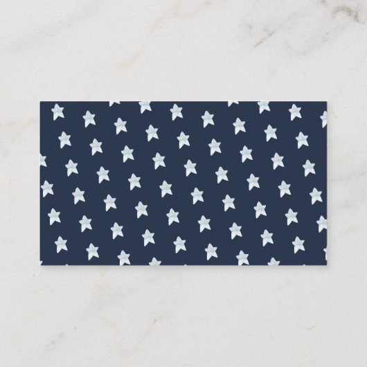 かわいい動物宇宙赤ちゃんシャワーおむつラッフル エンクロージャーカード (裏面)