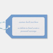 かわいい動物建物クリスマスの雪だるま ギフトタグ (裏面横)