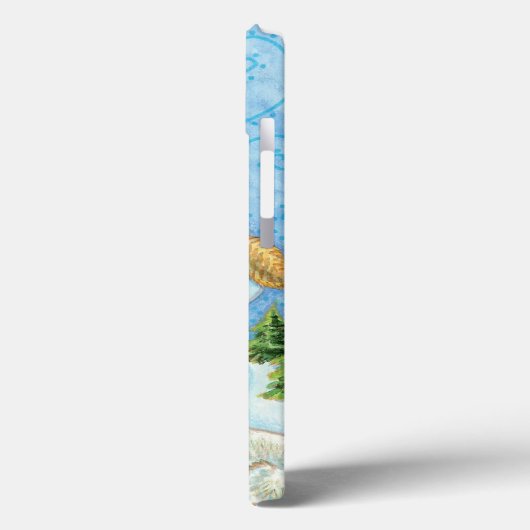 かわいい動物建物クリスマスの雪だるま Case-Mate iPhoneケース (裏面 / 左)