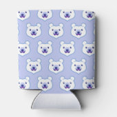 かわいい動物愛好家漫画ポーラーベア 缶クーラー (裏面)